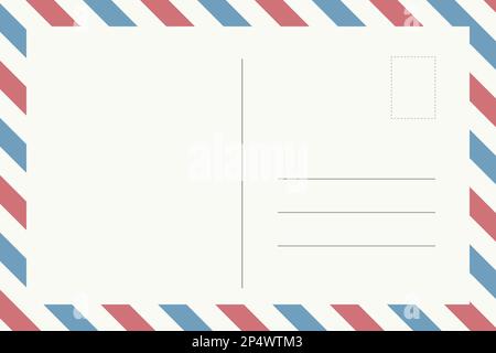 Postcard mail vintage frame background Stock Vector