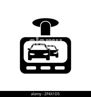 Car drive video recorder vector icon illustration Stock Vector