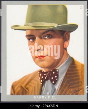 Portrait of actor  Harry Piel - Vintage German Cigarette Card Stock Photo