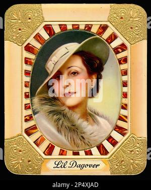 Portrait of Lil Dagover - Vintage German Cigarette Card Stock Photo - Alamy