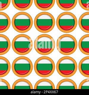 Pattern cookie with flag country Bulgaria in tasty biscuit, pattern cookie consist of flag country Bulgaria on natural biscuit, fresh biscuit cookie w Stock Vector