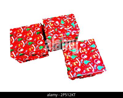 gift boxes isolated on white background Stock Photo