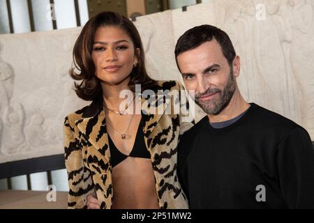 Nicolas Ghesquiere Zendaya Attend Louis Vuitton Editorial Stock