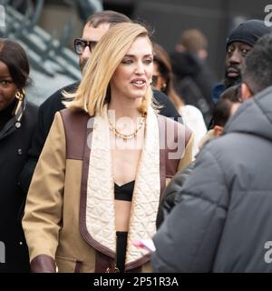 Valentina Ferragni attending the Louis Vuitton Womenswear Fall/Winter  2022/2023 show as part of Paris Fashion Week in Paris, France on March 07,  2022. Photo by Aurore Marechal/ABACAPRESS.COM Stock Photo - Alamy