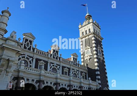 The tower of train station, New Zealand Stock Photo