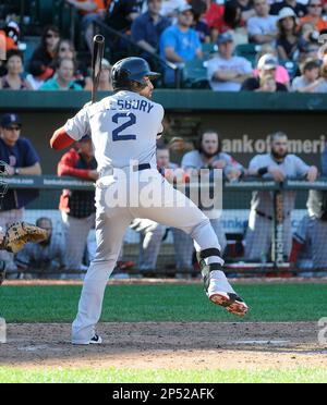 Mike Napoli Boston Red Sox Game-Used White Jersey from June 23 2015 vs.  Baltimore Orioles