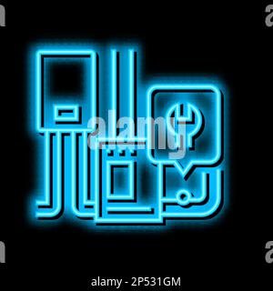 dishwasher repair neon glow icon illustration Stock Vector Image & Art ...