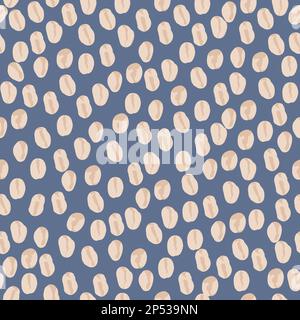 Seamless cornflakes pattern. Vector seamless pattern, hand drawn illustration. Oat flakes seamless background. Stock Vector
