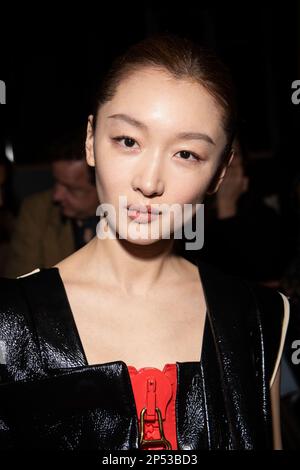 Zhou Dongyu attends the Louis Vuitton Womenswear Fall Winter 2023