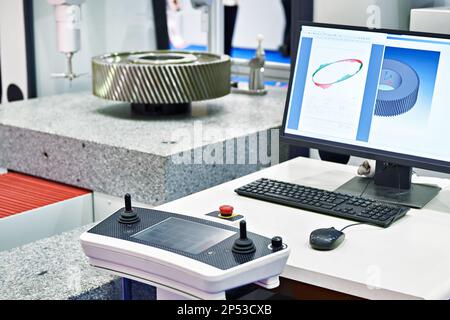 Coordinate Measuring Machine with 3d head Stock Photo
