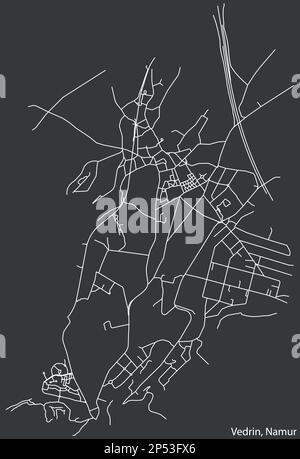 Vedrin Street roads map of the VEDRIN DISTRICT, NAMUR Stock Vector Image & Art ...