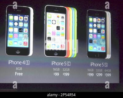 Apple Inc.unveil iPhone 5S and lower- priced iPhone 5C smartphones