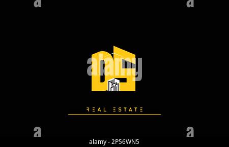 Real Estate letters Initials Monogram logo DS , SD Stock Vector
