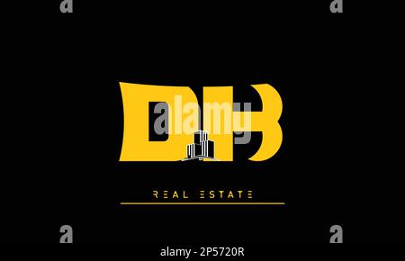 Real Estate letters Initials Monogram logo DK , KD Stock Vector