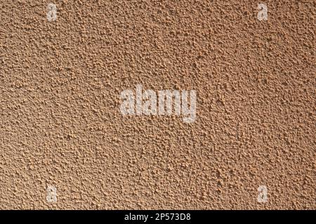 Concrete wall, vintage style of cement background paint with small texture details. Copy space for text. Facade outside during the summer. Stock Photo