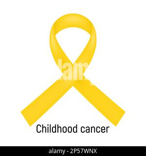 Childhood Cancer Awareness Month Concept Banner With Gold Ribbon Awareness  And Text Vector Illustration Stock Illustration - Download Image Now -  iStock