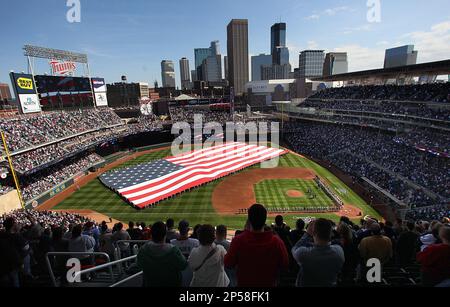 File:A giant American flag is unfurled at Wrigley Field before World Series  Game 3. (30342685410).jpg - Wikimedia Commons