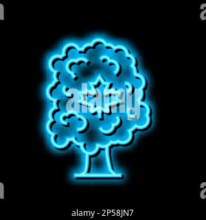 maple tree leaf neon glow icon illustration Stock Vector Image & Art ...