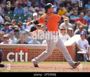 Brandon Barnes 2012 Game-Used Astros Los Astros Home Jersey (MLB