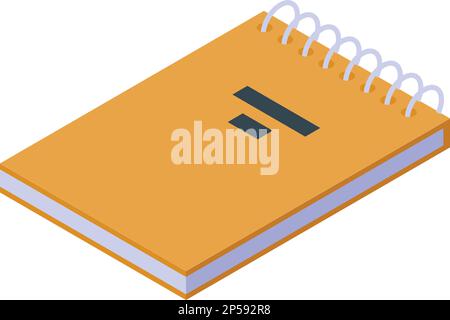 Notebook video editing icon isometric vector. Media clip. Graphic production Stock Vector