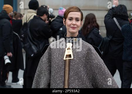 Valentina Ferragni attending the Louis Vuitton Womenswear Fall/Winter 2022/2023  show as part of Paris Fashion Week in Paris, France on March 07, 2022.  Photo by Aurore Marechal/ABACAPRESS.COM Stock Photo - Alamy