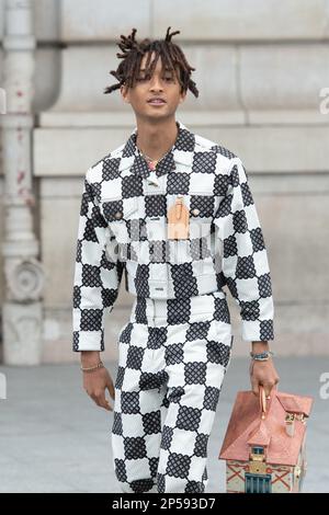 Paris, France. 02nd Oct, 2023. Jaden Smith attending the Louis Vuitton SS  24 show during Paris Fashion Week on October 2, 2023 in Paris, France.  Photo by Julien Reynaud/APS-Medias/ABACAPRESS.COM Credit: Abaca Press/Alamy