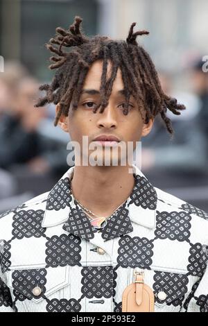 Paris, France. 02nd Oct, 2023. Jaden Smith attending the Louis Vuitton SS  24 show during Paris Fashion Week on October 2, 2023 in Paris, France.  Photo by Julien Reynaud/APS-Medias/ABACAPRESS.COM Credit: Abaca Press/Alamy