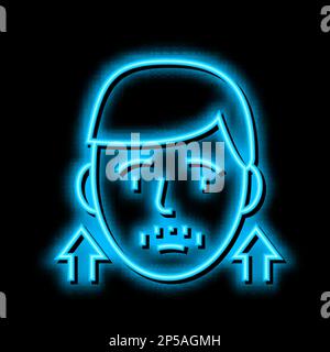 parathyroid gland endocrinology neon glow icon illustration Stock ...