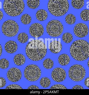 vector seamless ethnic doodle monochrome pattern Stock Vector Image ...
