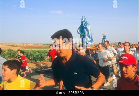 Pilgrimage of Nuestra SeÃ±ora de Manjavacas,Mota del Cuervo,Cuenca province,Castilla La Mancha,the route of Don Quixote, Spain Stock Photo