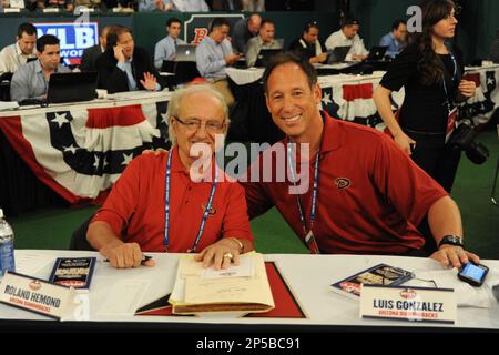 Former outfielder of Arizona Diamondbacks Luis Gonzalez during the MLB  Draft on Monday June 04,2012 at Studio 42 in Secaucus, NJ. (AP  Photo/Tomasso DeRosa Stock Photo - Alamy