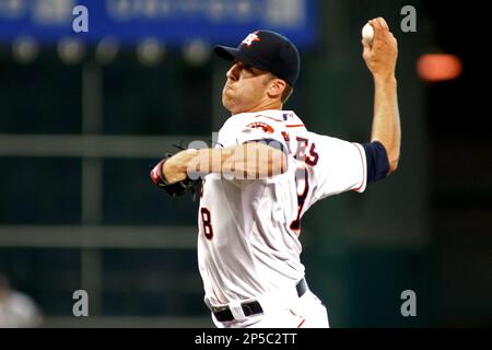 May 28, 2013 - Houston, Texas, United States of America - MAY 28 2013: '' Orbit'', the Houston Astros' mascot, performs for the fans prior to the MLB  interleague baseball game between the