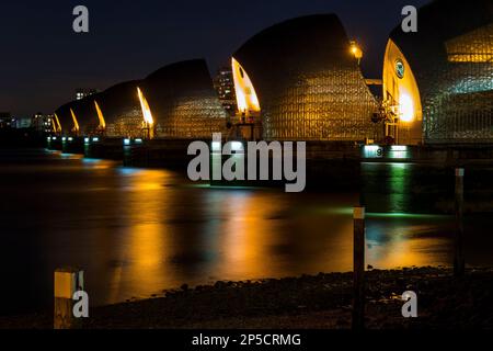 Thames Barrier, London, England Stock Photo