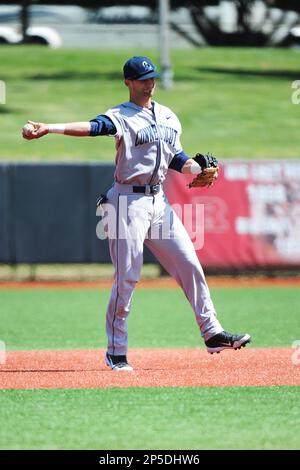 University of Connecticut infielder L.J. Mazzilli (24) during game against  the Rutgers University Scarlet Knights at Bainton Field on May 3, 2013 in  Piscataway, New Jersey. Connecticut defeated Rutgers 3-1. (Tomasso DeRosa/