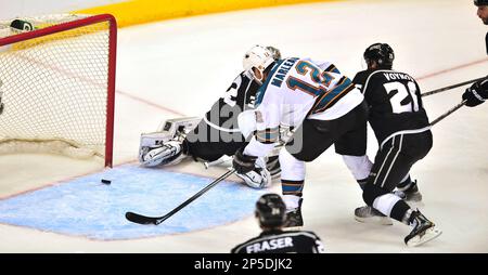 LA Kings vs San Jose Sharks Game Used puck 2-9-2021 Patrick Marleau's 1734  Milestone Game.