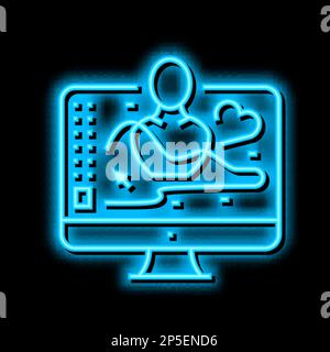 autocad 3d program neon glow icon illustration Stock Vector Image & Art ...