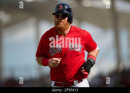 Red Sox's Justin Turner hit in face during spring training