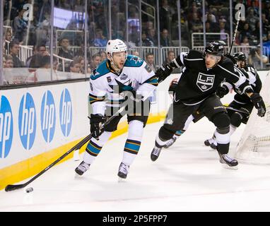 April 20, 2014: San Jose Sharks center Patrick Marleau (12) in action  during the NHL hockey game between the Los Angeles Kings and the San Jose  Sharks at the SAP Center in