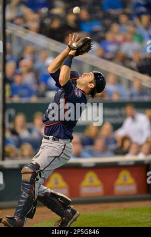 21 August 2009: Minnesota Twins catcher Joe Mauer (7) awarded 1st base  after his second intentional walk during Friday's baseball game, the  Minnesota Twins defeated the Kansas City Royals 5-4 in 10