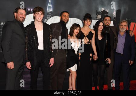 Mason Gooding, Melissa Barrera, Jenna Ortega and Courteney Cox attend ...