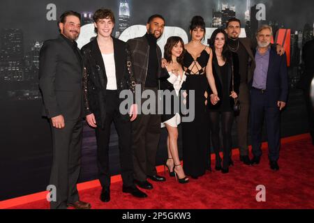 Mason Gooding, Melissa Barrera, Jenna Ortega and Courteney Cox attend ...
