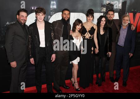 Mason Gooding, Melissa Barrera, Jenna Ortega and Courteney Cox attend ...