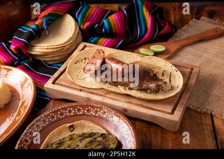 Carne Asada. (roast meat) very popular dish in northern Mexico, also called Asado, Discada or Parrillada, is a cooking technique in which food is expo Stock Photo