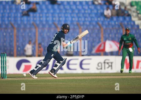 Salt bats during the Bangladesh-England 3rd One Day International match at Zahur Ahmed Chowdhury Stadium, Sagorika, Chattogram, Bangladesh. Stock Photo