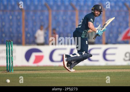 Salt bats during the Bangladesh-England 3rd One Day International match at Zahur Ahmed Chowdhury Stadium, Sagorika, Chattogram, Bangladesh. Stock Photo