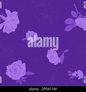 Floral seamless pattern elegant boho hand drawn style vector Stock Vector
