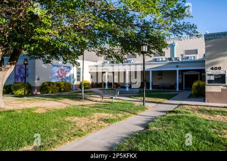 Truth or Consequences, NM, USA - May 1, 2022: The Ralph Edwards Civic Center Stock Photo