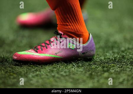 Feb. 11 2013 Liverpool United Kingdom The boots of Liverpool s