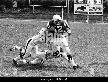 Marshall University's football team plays a scrimmage game at Fairfield