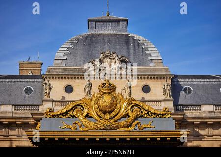 Paris landmark, Palais de Justice de Paris rootop detail Stock Photo